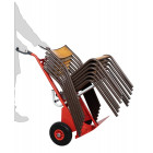 Diable porte-chaises bavette réglable poignées à garde roues IN 250/70 kg - 810005344