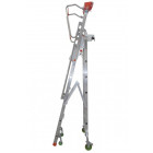 Plateforme de magasinage aluminium repliable, 7 marches, 150 kg