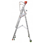 Plateforme de magasinage aluminium repliable, 4 marches, 150 kg