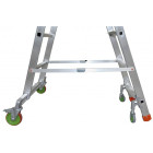 Plateforme de magasinage aluminium repliable, 10 marches, 150 kg
