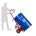 Diable à fût avec béquille roues CC 350 kg