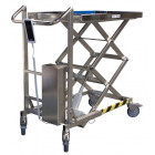Table élévatrice électrique inox 304 L à vis sans fin, 100 kg