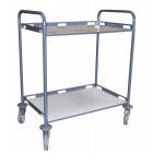 Desserte 2 plateaux tôle avec rebords ajourés 850 x 500 mm 200 kg - 880008989 Desserte 2 plateaux tôle avec rebords ajourés 850 x 500 mm 200 kg - 880008989
