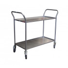 Desserte de bureau à 2 plateaux tôle 935 x 435 mm 200 kg - 880009546