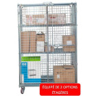 Roll acier zingué 4 ridelles avec porte verrouillable 1140 x 760 mm 600 kg - 885006622