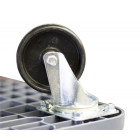 Plateau roulant polypropylène sans rebord 600 x 400 mm roues NY 350 kg - 865007655