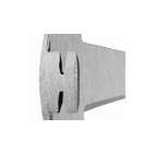 Marteau de couvreur à gauche, forgé, manche cuir