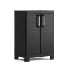 Armoire de rangement basse detroit noir