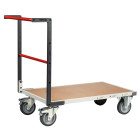 Chariot flat-pack dossier fixe 1000 x 600 mm plateau médium roues TPE 400 kg - 804722240