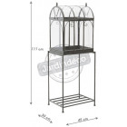 Serre en métal vieilli