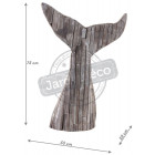 Queue de baleine en bois recyclé 75cm