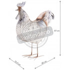 Coq métal laqué vieilli