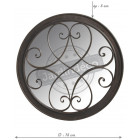 Miroir rond en métal