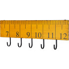 Patère en bois règle jaune Patère en bois règle jaune