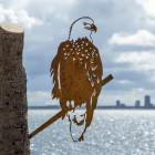 Oiseau sur pique aigle en acier corten Oiseau sur pique aigle en acier corten