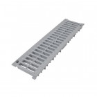 Grille caniveau 0,5m pvc a15 largeur 130 gris grl77