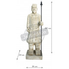 Statue samourai en pierre reconstituée taille 2
