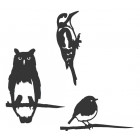 Oiseaux à planter taille mini en acier corten (lot de 3)