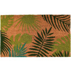 Paillasson coco feuilles tropicales