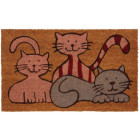Paillasson en fibres de coco 3 petits chats