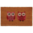 Paillasson en fibres de coco 2 hiboux