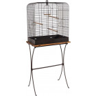 Ensemble cage rétro pour oiseaux madeleine avec pieds