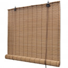 Store enrouleur bambou brun fenêtre rideau pare-vue volet roulant helloshop26 - Dimension au choix