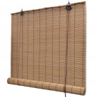 Store enrouleur bambou brun 120 x 160 cm fenêtre rideau pare-vue volet roulant 