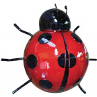 Coccinelle décorative en métal grand modèle