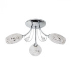 Plafonnier chromé megapolis 3 ampoules 25 cm
