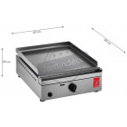Plancha en inox alfa 40 cm
