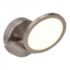 Applique pluto, nickel et plastique, 1 ampoule