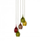 Suspension 5 ampoules vibrant en aluminium