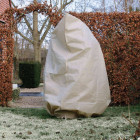 Couverture d'hiver avec fermeture 70 g/m² beige 2x2,5 m