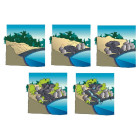 Segment droit pour cascade d'étang colorado cascade 75 x 54,5 x 16,2 cm