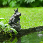 Fontaine de jardin à cracheur grenouille roi