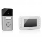 Interphone vidéo sans fil 16,4x13,5x2 cm blanc