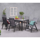 Garden impressions chaise de jardin inclinable gala gris 00300gt