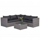 Garden impressions jeu de canapé 13 pcs montana gris 03610gy