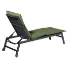 Coussin de chaise longue basic 200x60 cm vert