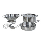 Ensemble d'outils cuisine de jeu pour boue 6 pcs inox