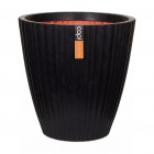 Pot à fleurs urban tube conique 40 x 40 cm noir kblt801