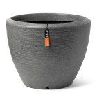 Pot à plantes conique bas arc granite 60x48 cm anthracite