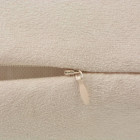 Housse de coussin 4 pcs 40 x 40 cm polyester faux daim beige