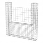 Panier de gabion en forme de u acier 160 x 20 x 150 cm