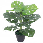 Plante monstera artificielle avec pot 45 cm vert