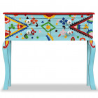 Vidaxl table console bois de manguier massif peint à la main (couleur au choix) 