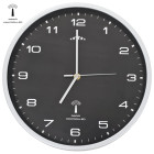 Horloge murale radioguidée avec mouvement à quartz 31 cm noir