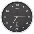 Horloge murale radioguidée avec mouvement à quartz 31 cm noir