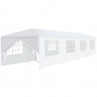 Tonnelle de jardin 3 x 12 m Blanc